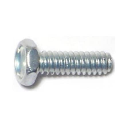 Midwest Fastener Sheet Metal Screw, #4 x 3/8 in, Zinc Plated Steel Flange Hex Head External Hex Drive, 48 PK 61355